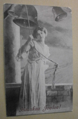 Leidi soittaa joulun kelloja, mv joulupk, p. 1922