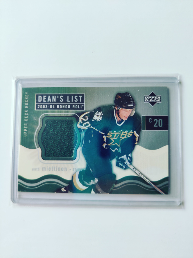 Antti Miettinen 03-04 UD Honor Roll Dean's List Jersey