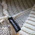 Valkoinen Poncho -tyylinen Neule - Koko M-L - pikkukuva 3