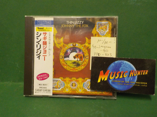 THIN LIZZY - JOHNNY THE FOX M-/M- 1ST JAPAN -90 PRESS CD