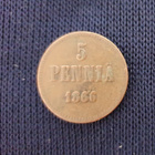 1866 5 penniä - pikkukuva 1