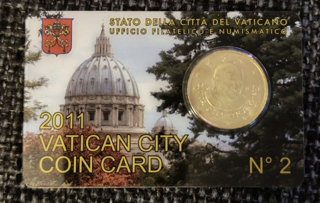 Vatican City 2011 Coin Card 50 Cent