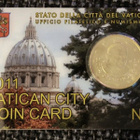 Vatican City 2011 Coin Card 50 Cent - pikkukuva 1