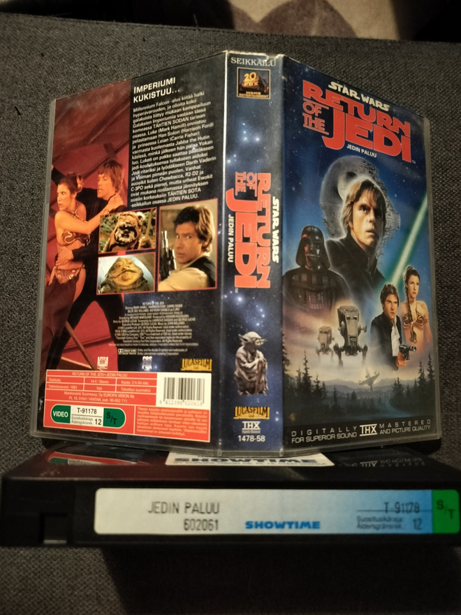Star Wars -jedin paluu VHS pikkukoppainen