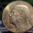 Urho Kekkonen Pronssivärinen Säästöpankki kolikko 1967 - pikkukuva 5