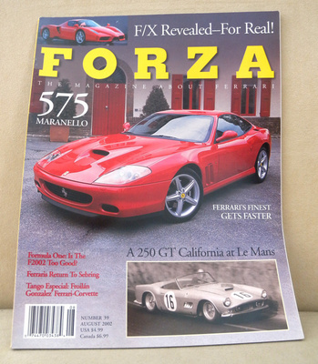 FORZA / The Magazine About Ferrari N:o 39-August-2002