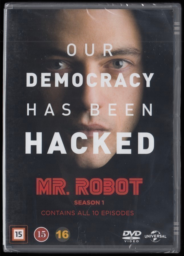 Mr Robot: Kausi 1 (2015) Rami Malek (3DVD) *UUSI*