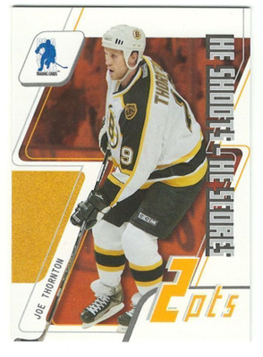 03-04 ITG BAP Memorabilia He Shoots He Scores Joe Thornton