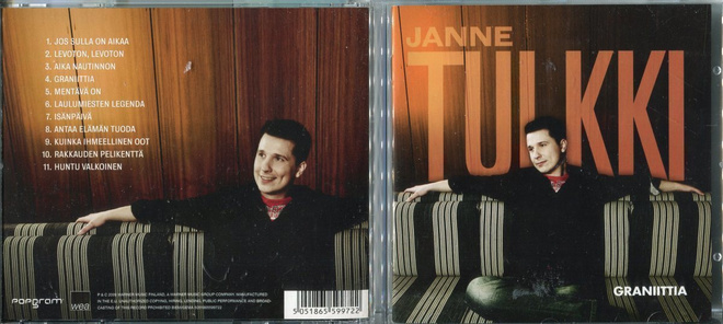 JANNE TULKKI . CD-LEVY . GRANIITTIA