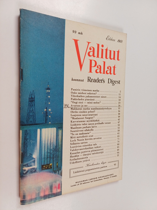 Valitut Palat elokuu 1958