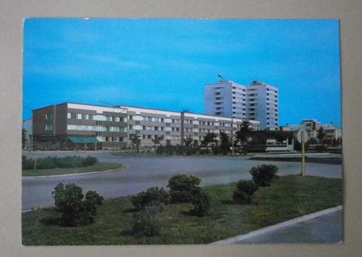 Pori, näkymä Rautatieasemalta, väripk, ei p.
