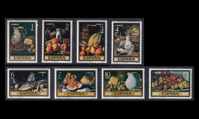 Espanja 2253-60 ** Maalauksia (1976)