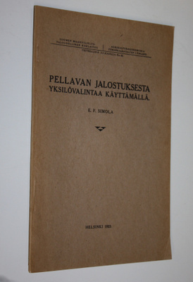 E. F. Simola : Pellavan jalostuksesta yksilövalintaa käyt...