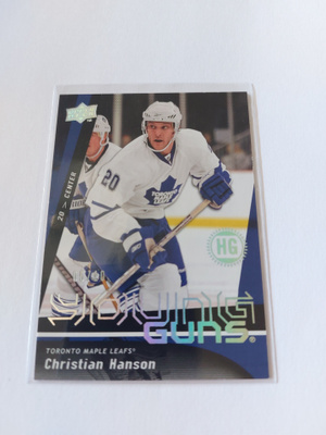 2009-10 UD High Gloss Parallel #246 Christian Hanson YG /10