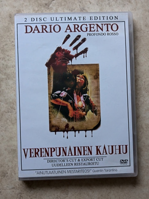 Verenpunainen kauhu, 2 x DVD. Ohj. Dario Argento