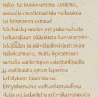 Päivi Pihlaja: Erityiskasvatus varhaislapsuudessa - pikkukuva 4