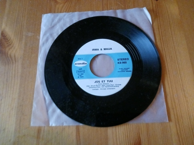 Irma & Maija / Tapani Kansa – Jos Et Tuu / Pois 7" orig -76