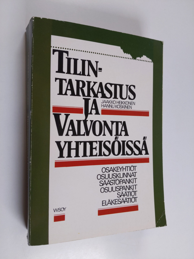 Jaakko Heikkonen : Tilintarkastus ja valvonta yhteisöissä...