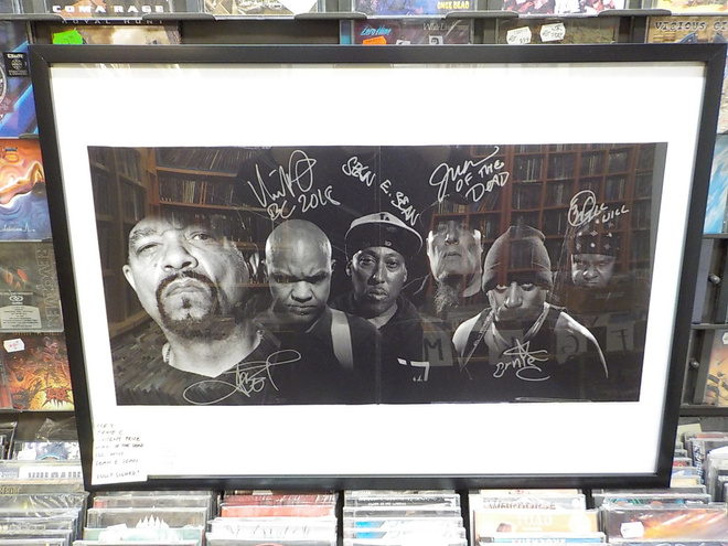 BODY COUNT FULLY SIGNED KOKO BÄNDIN NIMMARIT TAULUSSA