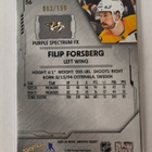 Filip Forsberg 2025-26 Skybox Metal Purple Spectrum FX /199 - pikkukuva 2