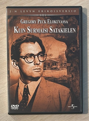 Kuin surmaisi satakielen (1962) Gregory Peck (2DVD) *UUSI*