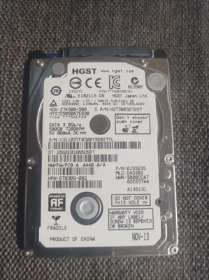 Kovalevy hsgt 2.5" 500GB HDD