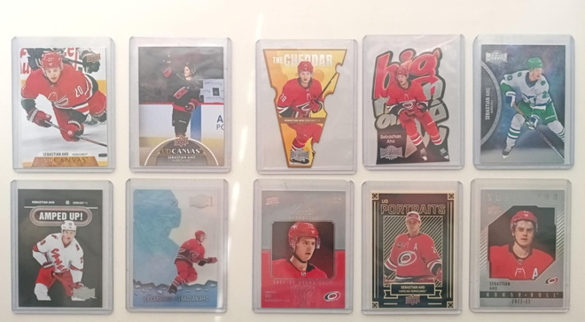 Sebastian Aho kortteja 1 €/kpl