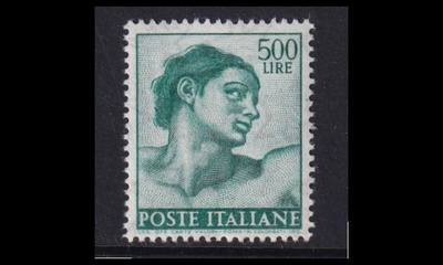 Italia 1098A ** Käyttösarja Freskon päitä 500 L (13½) (