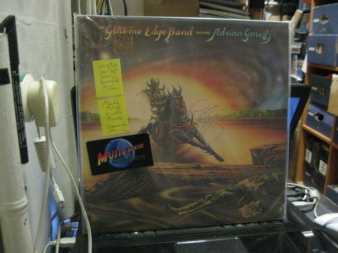 GRAEME EDGE BAND FEAT. ADRIAN GURVITZ SIGNED! LP UK-75 M-/M-