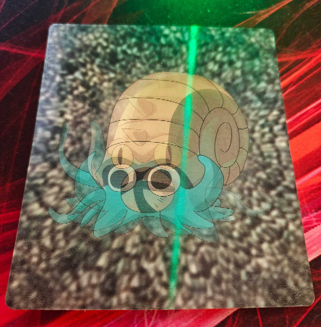 Pokémon Kellogg's 3D-kortti 2000 Omanyte / Omastar #4/6