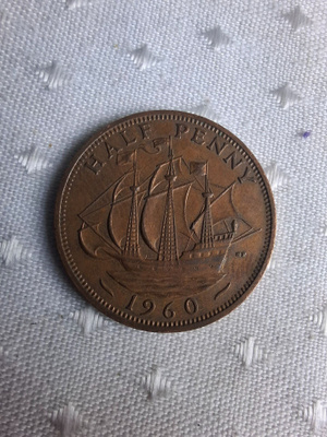 1960 half penny
