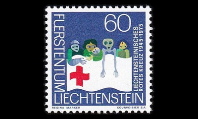 Liechtenstein 629 ** Punainen Risti (1975)