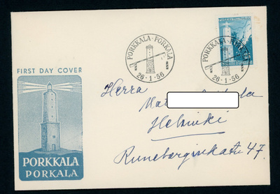 FDC 1956 Porkkala