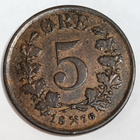Norja 5 Äyrin kolikko 1876 - pikkukuva 1
