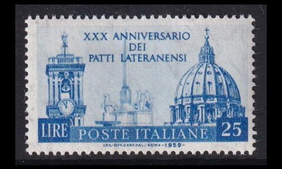 Italia 1031 ** Lateraanisopimukset 30v (1959)