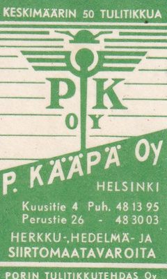 Helsinki, P. Kääpä Oy  b583