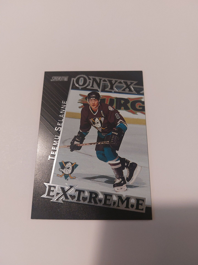 1999-00 Stadium Club Onyx Extreme #OE8 Teemu Selänne