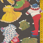 Paperinukke pikkutyttö 1950-60-luku - pikkukuva 2