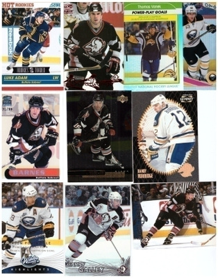 10 x BUFFALO SABRES Erikois/Parallel RC ym. kortteja