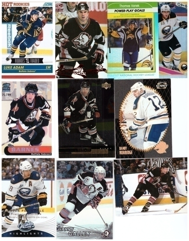 10 x BUFFALO SABRES Erikois/Parallel RC ym. kortteja