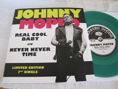 Johnny Moped ral cool baby 7 45 UK 2016 uusi vihreä vinyyli