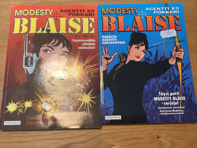 Modesty Blaise. Agentti X9 pokkari 1 - 2 / 1992