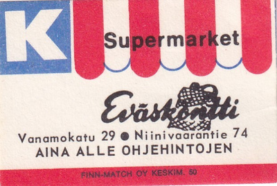 Eväskontti, K Supermarket, Vanamokatu 29 . s55