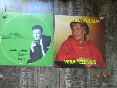 Olavi Virta+ Vera Telenius.  vinyyli eli LP levyt.
