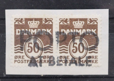 # 23881 # Tanska - 50öre pari leikelmällä - Porto at betale