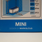 Kattovalaisin Mini, 1lmp (chrome-opal, bath, MarkSlöjd, uusi - pikkukuva 3