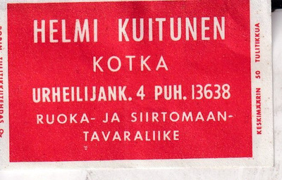 Kotka. Helmi Kuitunen, s99