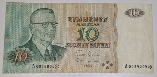 10 Markkaa 1980 tähti A0035005