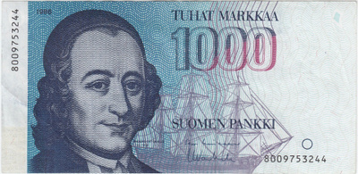1000 Markkaa 1986 kl.6