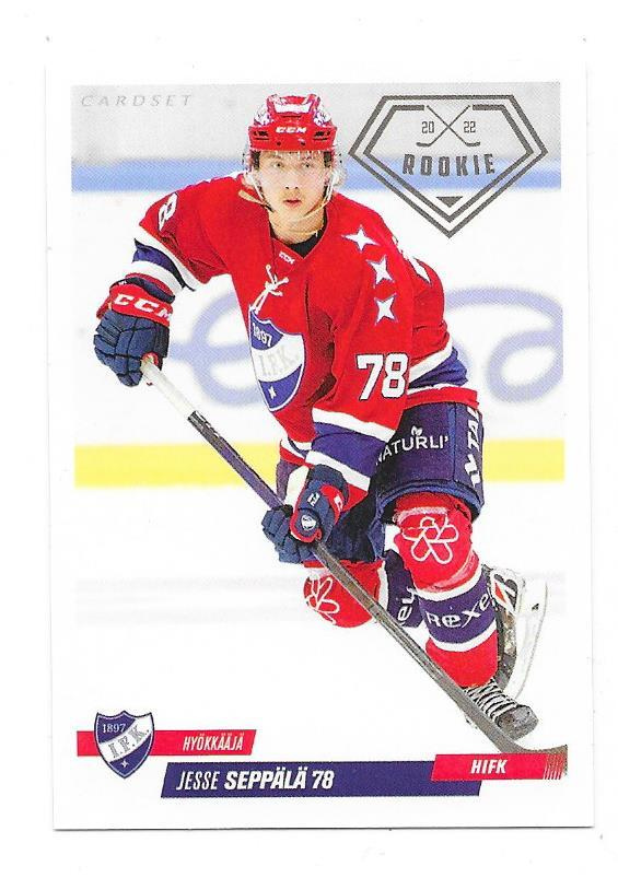 2022-23 CardSet Rookies #RC010 Jesse Seppälä  HIFK